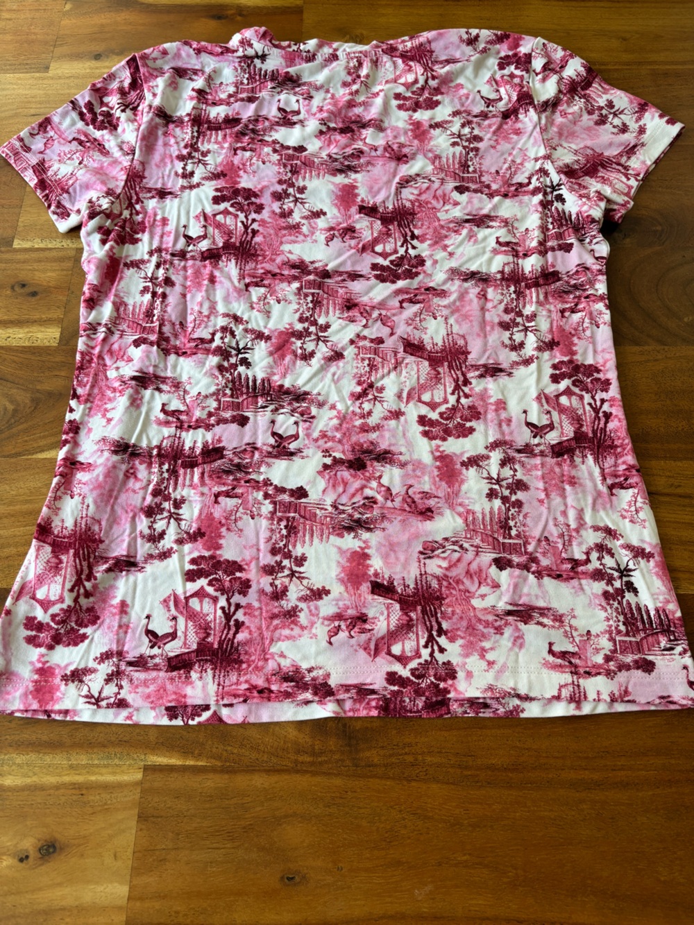 L'Agence Pink Toile Print Ressi Tee - Medium - Picture 2 of 7